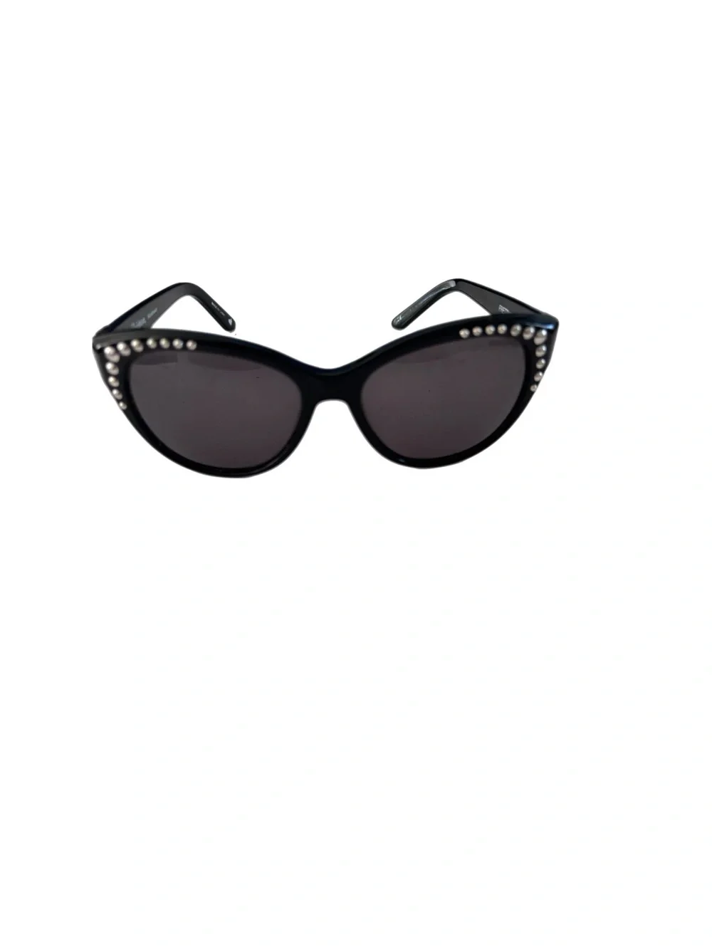 Brighton Pretty Tough Sunglasses. Silver Plated Studs. Black Frames.